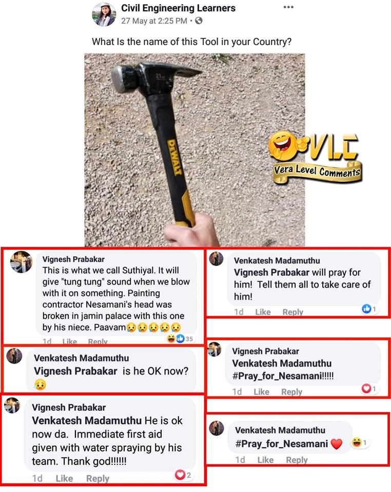 JayapalVedalam's tweet image. When #nesamani see this comments.... Nesamani painting contractor Hamer trolling... #pavam #NesamaniMemes