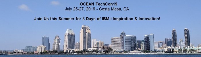 OCEANUserGroup's tweet photo. Join IBM i Experts Scott Forstie, Jesse Gorzinski, @charlieguarino @BirgittaHauser @robintatam @Richie_Palma @Alex_Roytman Mike Pavlak, Pete Massiello, Erwin Earley &amp; More at OCEAN TechCon19! Lowest member rate of $200 (Thurs. &amp; Friday) ends on June 15th! #IBMi #SQL #RDi #Nodejs https://t.co/MxYId17m5r