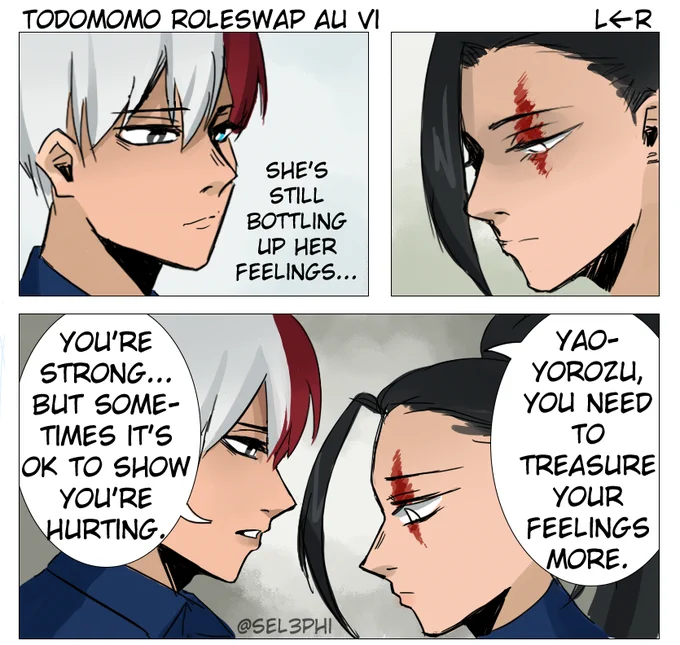 Roleswap AU Part 6 #轟百 #TodoMomo #BnHA 