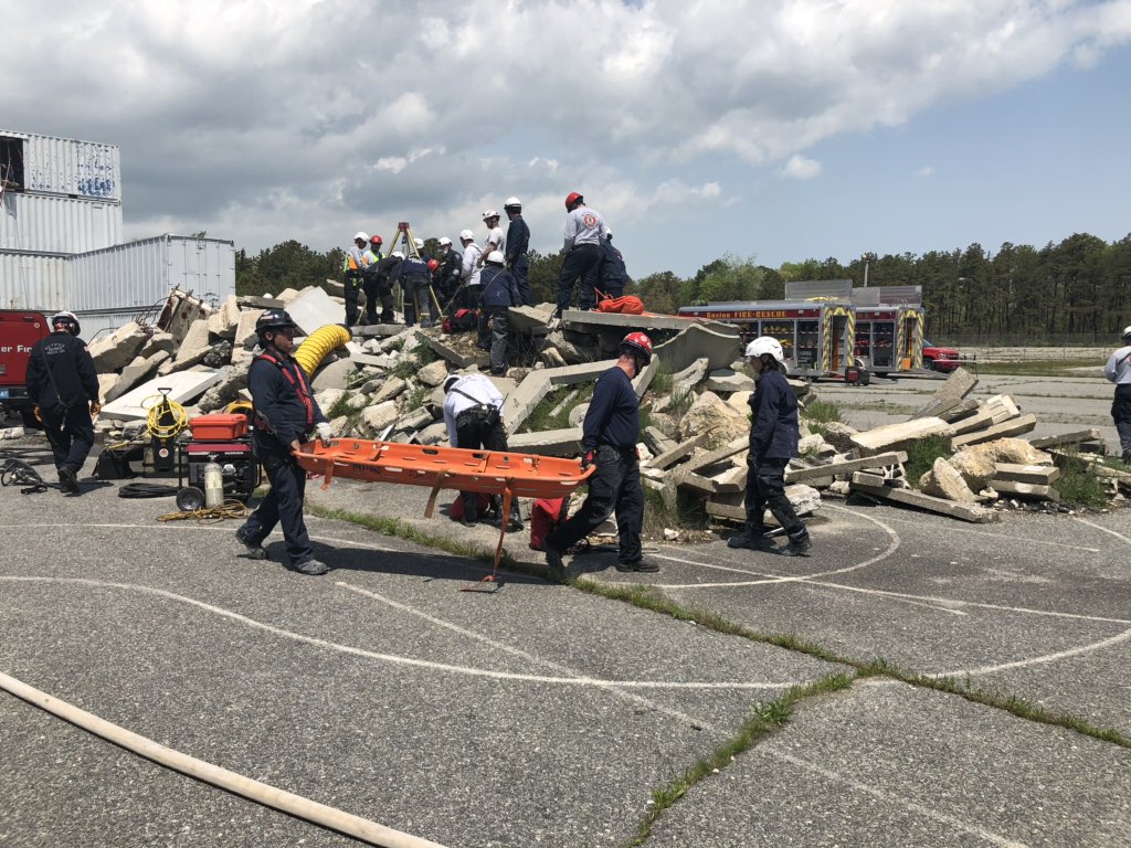 SEMTRT is participating in a large scale training exercise with many other technical rescue teams at Joint Base Cape Cod. Teams are briefing officials from many agencies on the technical rescue assets and teams capabilities. #SEMTRT