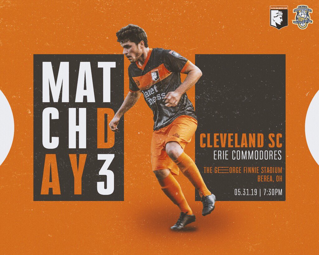 SoccerCLE's tweet photo. MATCH DAY!! 

Tailgate @Eastland_Inn 3:00pm

Gates at 6:30pm

Match starts at 7:30pm

Bring your canned goods and let’s make tonight a big night for @CleFoodBank 
#CanTheCommodores #WeAreCLE https://t.co/QL3Xng315E