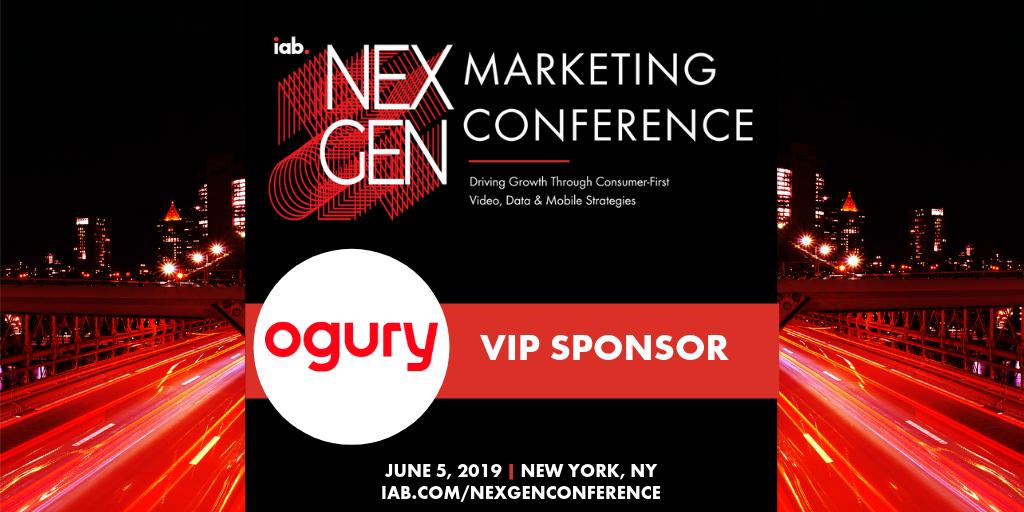 iab's tweet image. Thank you @ogury for being a VIP Sponsor for next week&apos;s @IAB NexGen Marketing Conference. Don&apos;t miss out, register today: bit.ly/IABNexGen #IABNexGen