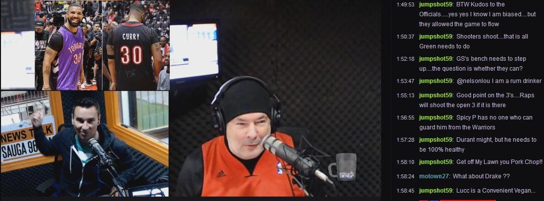 RawMikeRichards's tweet photo. ON RAW! In DEFENSE of #Drake! By @DavidBastl taking a positive view of Drake! (I know! Dave =Positive...) Watch here! https://t.co/BGQwiXZJmj
#WeTheNorth  #RaptorsvsWarriors #Raptors2K19 #Raptorswin #NBAFinals #NBA #LoveTheDrake #drakesitdown #DrakeCurse https://t.co/2KlILOoqU7