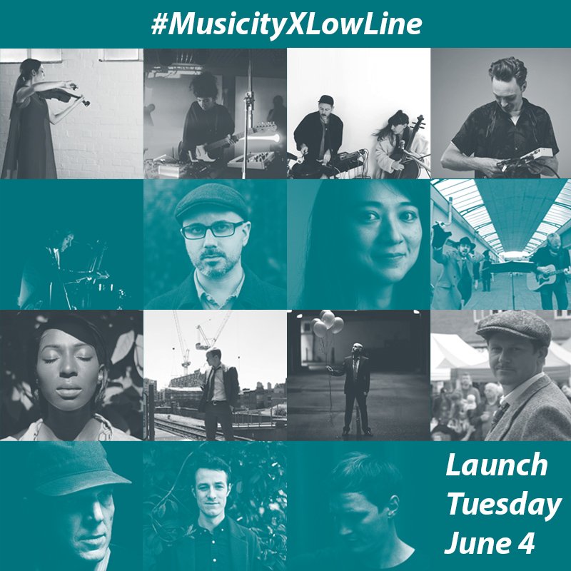 Meet our artists! 

17 of them to be precise, responding to 15 locations along the railway arches that form the #LowLine

#MusicityXLowLine goes live tomorrow as part of <a href="/LFArchitecture/">London Festival of Architecture</a> 

And we really hope to see you on Tuesday! 👇
facebook.com/events/3616878…