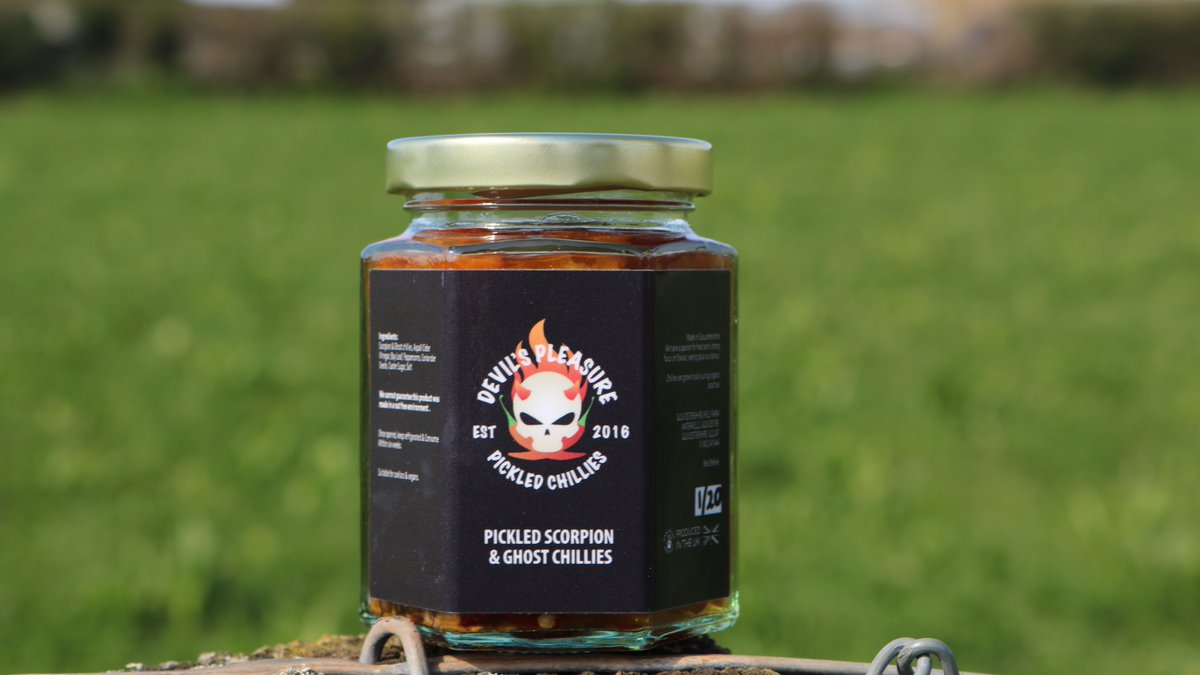withinlimits61's tweet image. Can you handle the heat? 🔥 My Devil's Pleasure range from @gloschillifarm_ the scorching Pickled Scorpion and Ghost Chillies, and they are H O T 😎 #chilliheads #spicy #chillifarm