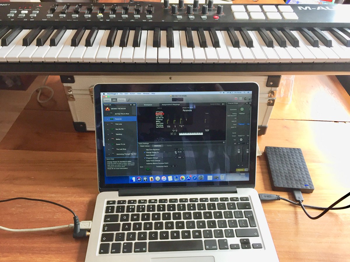 Afternoon programming keyboards ready for a hectic June gigging with <a href="/hannahsophieee/">Hannah Sophie</a> <a href="/BehindTheMoonuk/">Behind The Moon 🎹🎤</a>  #synthduo #electronic <a href="/M_Audio_/">M-Audio</a>