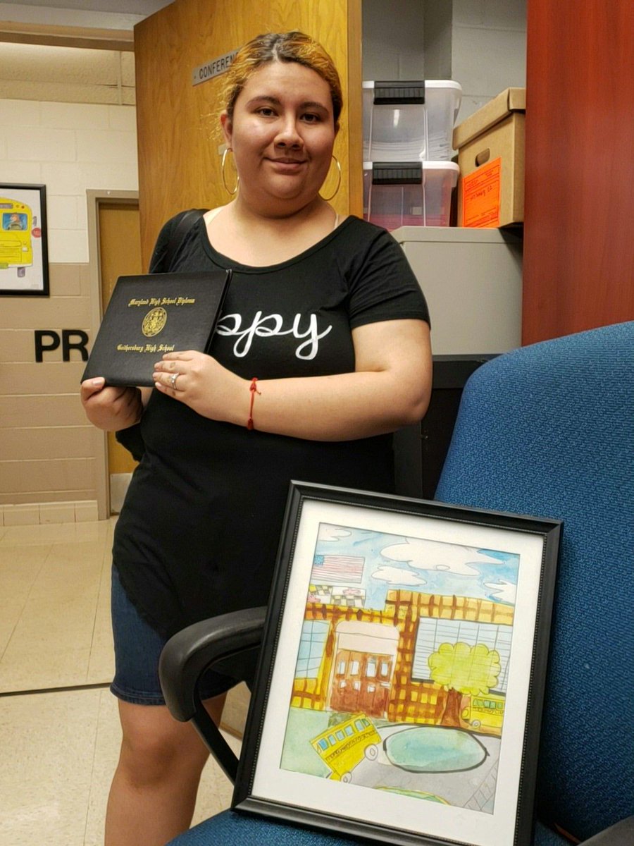 CSLCPrincipal's tweet image. Congratulations to one of our former students, Amanda!  She graduated from Gaithersburg High School!!!  She will be attending Montgomery College in the Fall.