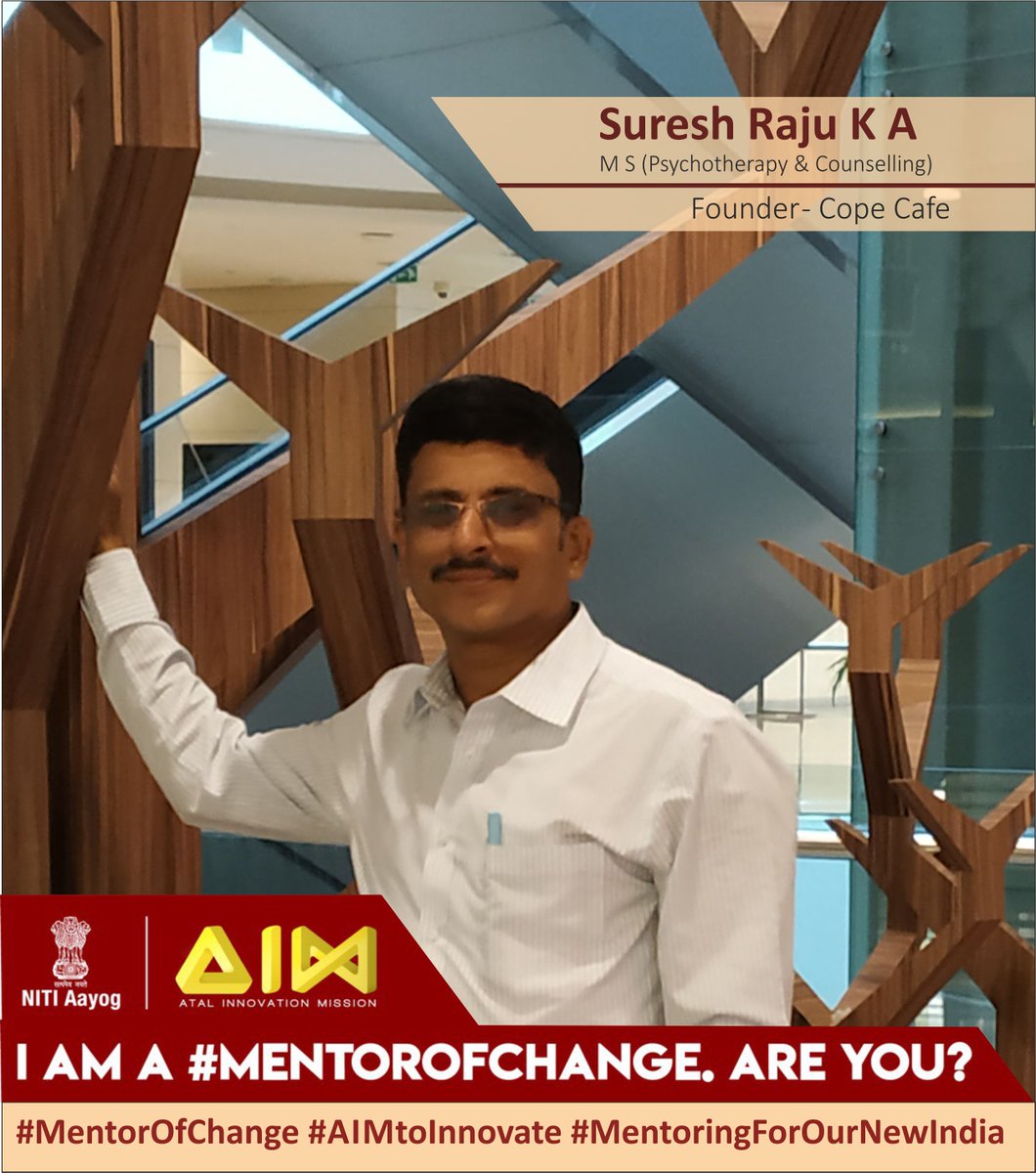 surajjoins's tweet photo. I am a “Mentor for Change” – part of a strategic nation building initiative  established by NITI Aayog.
I will work with “The Government Girls School, Nargund - Gadag District in Karnataka. 
 #MentorOfChange #AIMtoInnovate #MentoringForOurNewIndia #Mentor #CopeCafe https://t.co/BTm1kVSGuI