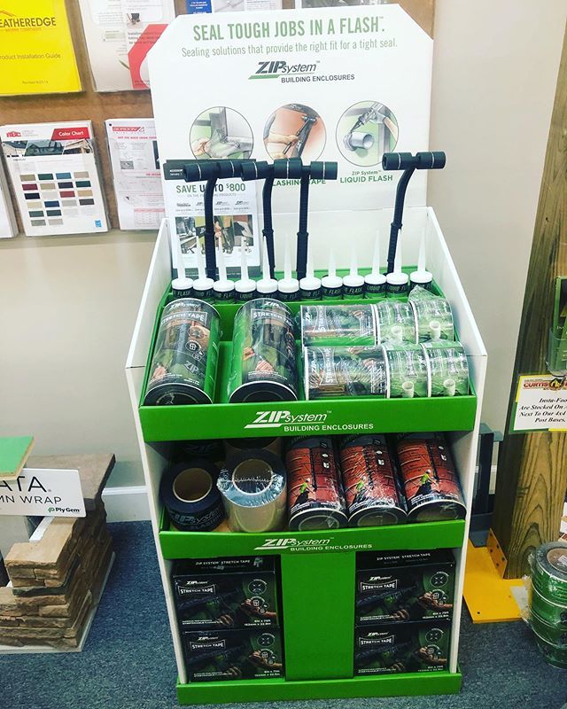 BigBearUSMCVet's tweet photo. Setting up #zipsystem Sealing Solutions @curtislumberco @huberwood #zipstretchtape #zipliquidflash in the new point of purchase display hitting locations. Don’t forget to check out https://t.co/52EYETwfLp and download the first time user rebate for pro… https://t.co/nHGSfvajxn https://t.co/AZDIuANHcX