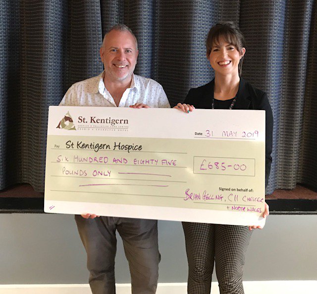 Presented £685 raised for <a href="/StKentigern/">St Kentigern Hospice</a> #hospice this morning, from #charity raffle raised  <a href="/CIIGroup/">Chartered Insurance Institute</a> Chester &amp; N Wales dinner #doyourbit #supportyourhospice <a href="/chestertweetsuk/">#chestertweets</a>