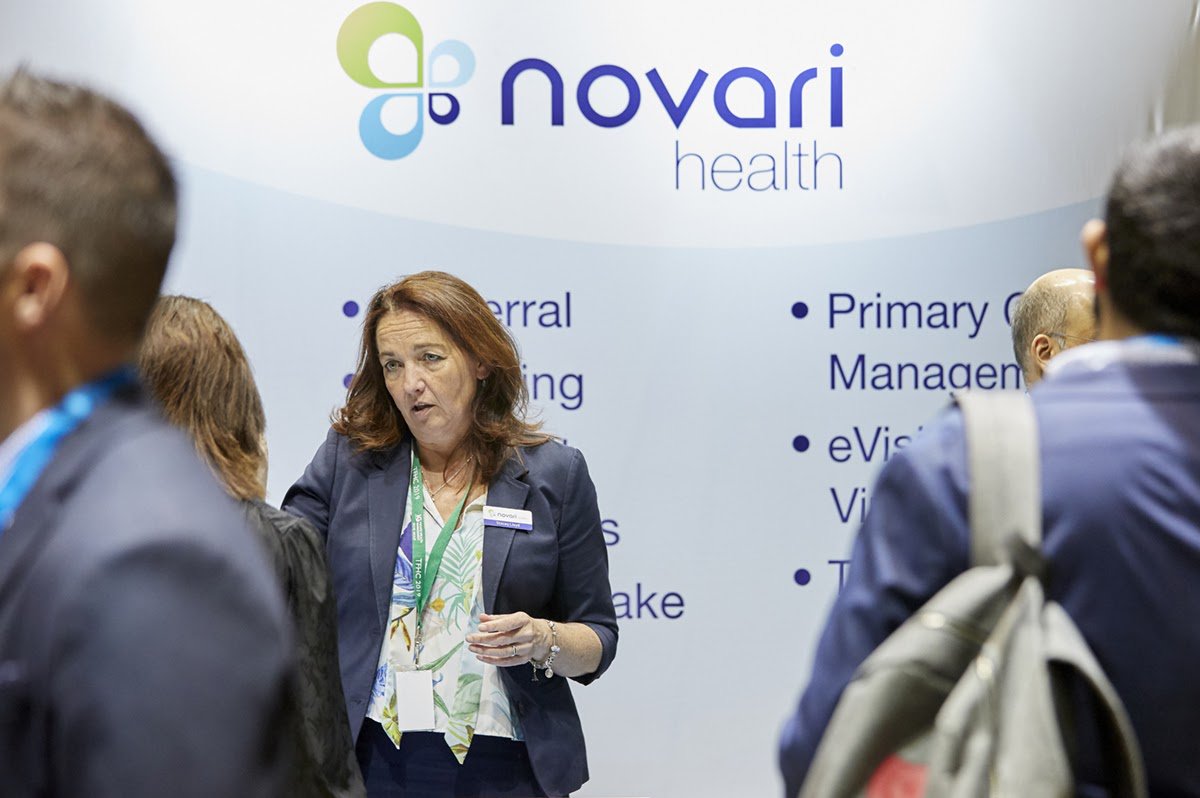 TFHC_Conference's tweet photo. @NovariHealth engaging w/ attendees at #TFHC2019 

#digitalhealth https://t.co/2iD1fz8jD2