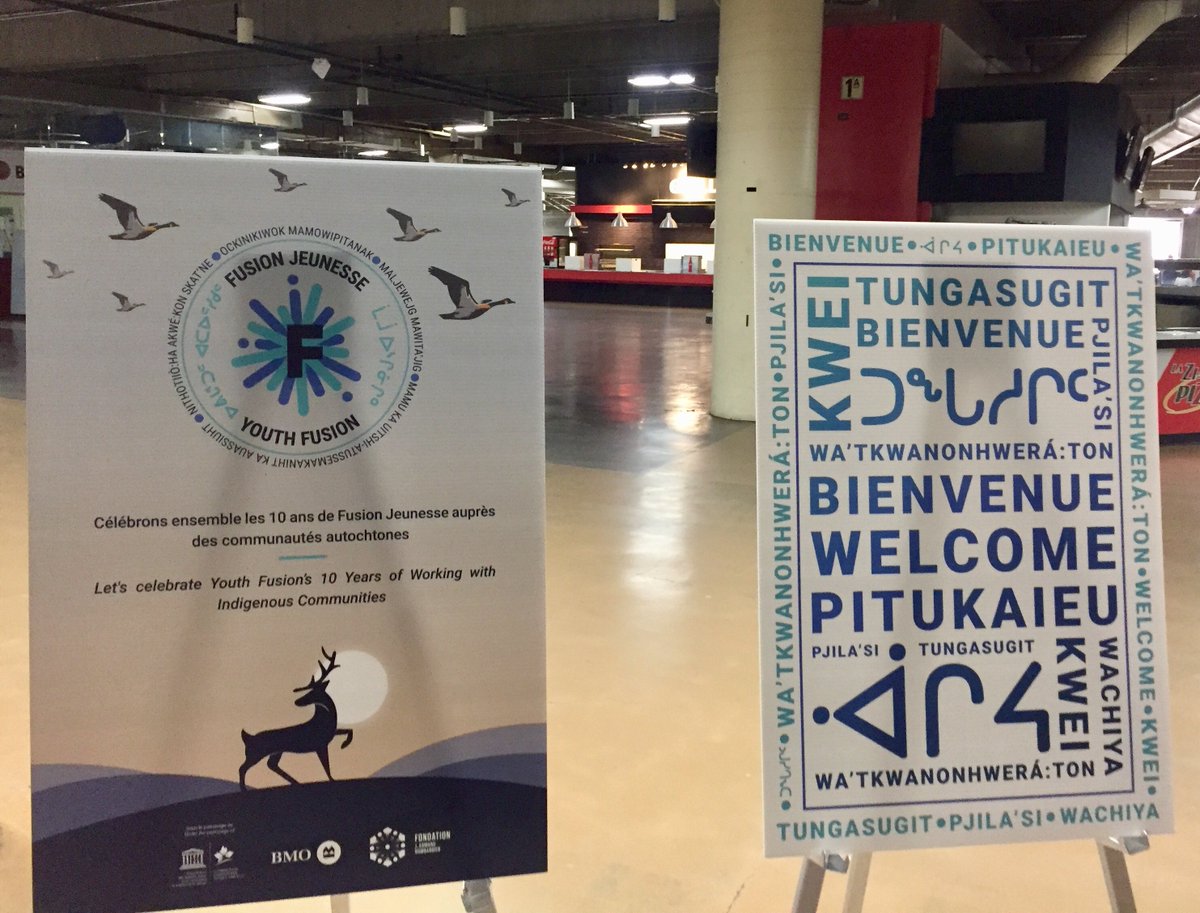cperusse2's tweet photo. 400 élèves réunis pr le Festival Éducation du Futur de @Fusion_Jeunesse! CCUNESCO est fière d’appuyer 10 ans de programmation ds les communautés autochtones. 
Youth Fusion’s Future Education Festival. @CCUNESCO is proud to support 10 yrs of programming in Indigenous communities. https://t.co/feWuzzaWec