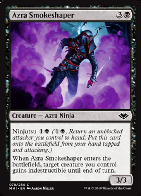 HairlessThoctar's tweet photo. Interesting
Azra are people with demon genealogy.
Thus far; they have only been depicted on cards from Kylem, the world from #MTGBBD
This might by a Kylemic (kylish? Kylian?) ninja, or Azra might be called Azra on other worlds.
#MTGart by @aarondraws https://t.co/Dl6Zg3BZAF