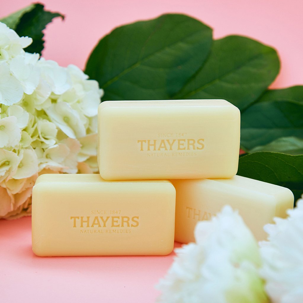ThayersNatural's tweet photo. Upgrade your shower experience by lathering up with our witch hazel and aloe vera Body Bars. Not only do they smell amazing but they leave your skin feeling smooth and nourished. Try them in Rose Petal, Peppermint or Citrus scents! #thayers #since1847 #bodybars #rosepetal https://t.co/Z4WGziTwCr