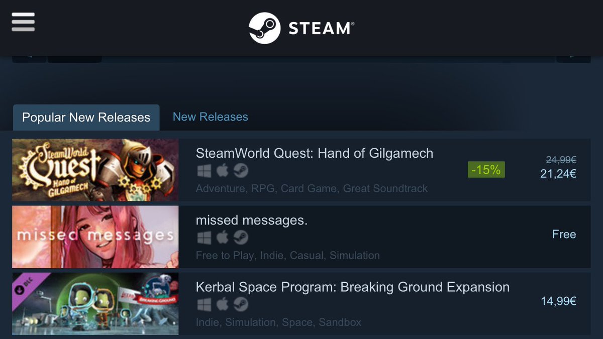 SteamWorld Quest is #1 on New and Trending on Steam! To celebrate we’re giving away two PC copies of the game. Just RT and follow for a chance to win! ❤️❤️❤️ #SWQuest