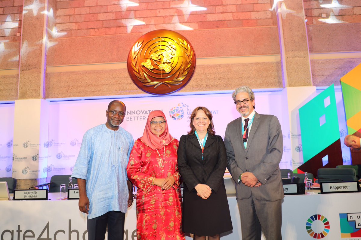 MaimunahSharif's tweet image. The first-ever #UNHabitatAssembly has come to a close! 🎉🎊

I would like to convey my most heartfelt gratitude to everyone - Member States, delegates, partners, stakeholders, and my @UNHABITAT colleagues around the world who made our event a great success! 🇺🇳💡
#Innovate4Change