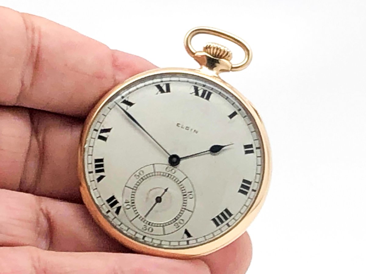 PocketWatchGuy's tweet photo. https://t.co/CRp2pXO6xF Elgin Pocket Watch Beautiful 14K Solid Gold circa 1920! https://t.co/yI8FNchUxn