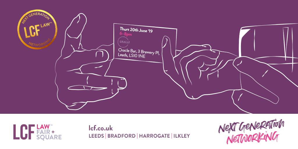LawFairSquare's tweet image. Following the success of our first #NextGenerationNetworking event we will be hosting another @OracleLeeds in #Leeds on Thurs 20th June &apos;19 from 6-8pm. #networking #Yorkshire #YoungProfessionals