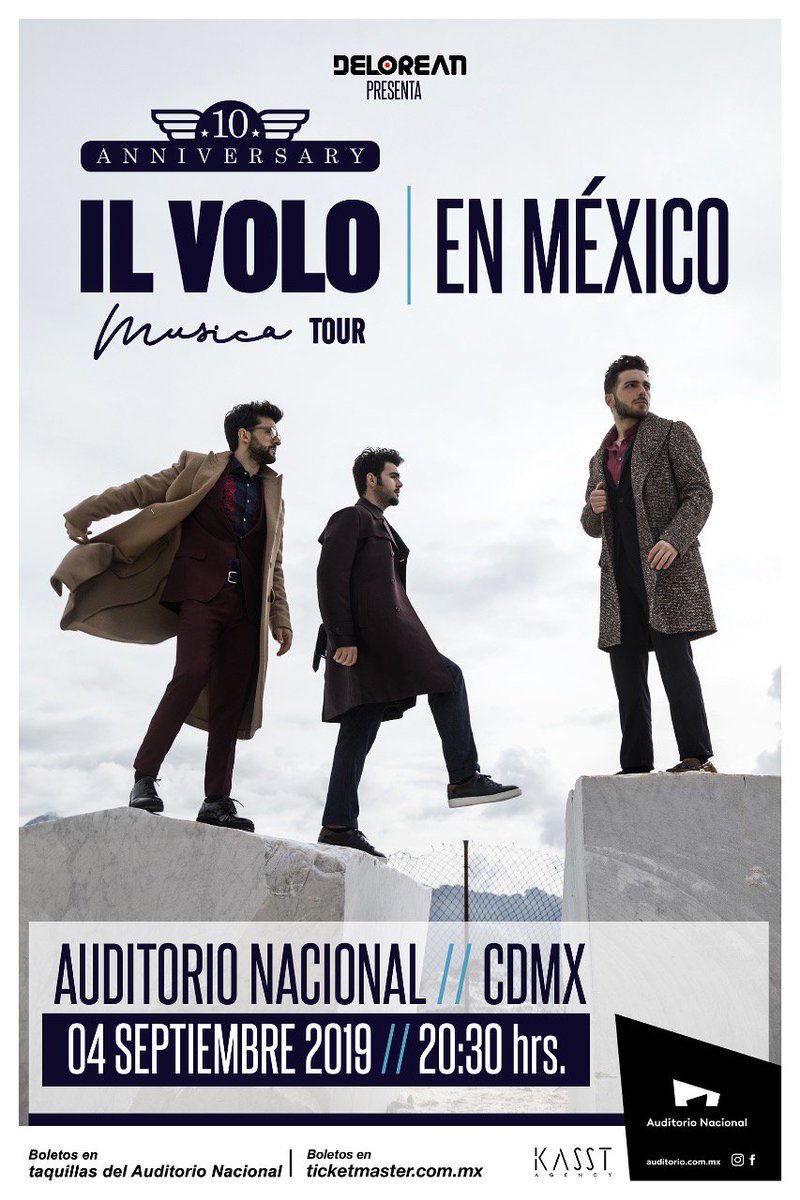 SoloModelos's tweet photo. ¡ ilvolo llega a México al Auditorio Nacional con un gran concierto el próximo 4 de septiembre del 2019 a las 20:30 horas. ¡Los boletos estarán a la venta a partir del 30 de Mayo Ticketmaster! ¡No te lo pierdas! 
kasstagency https://t.co/zAOMCEi1Hh