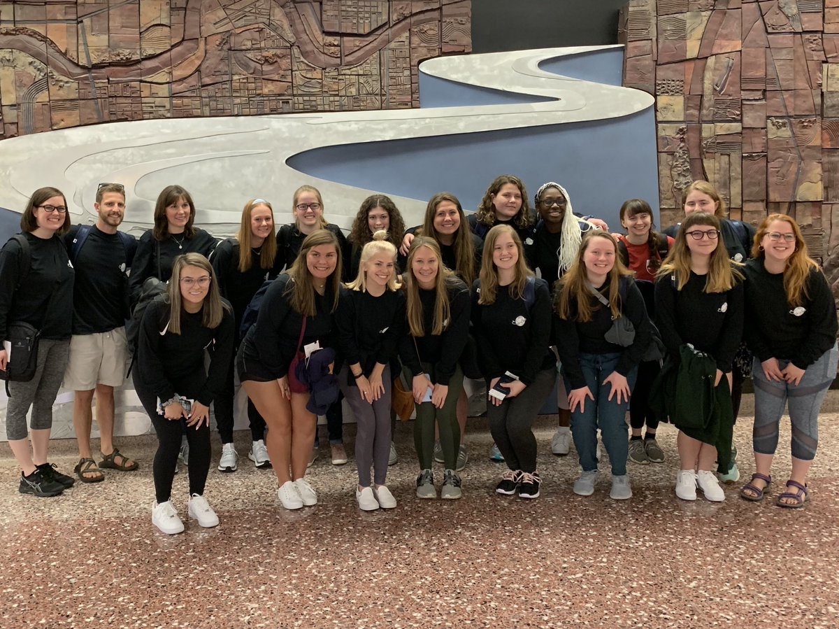 TeachRegele's tweet photo. Our flight group is checked in and ready to get this trip started! Paris, here we come! ✈️ 🇫🇷 https://t.co/OhTb6oKZo8