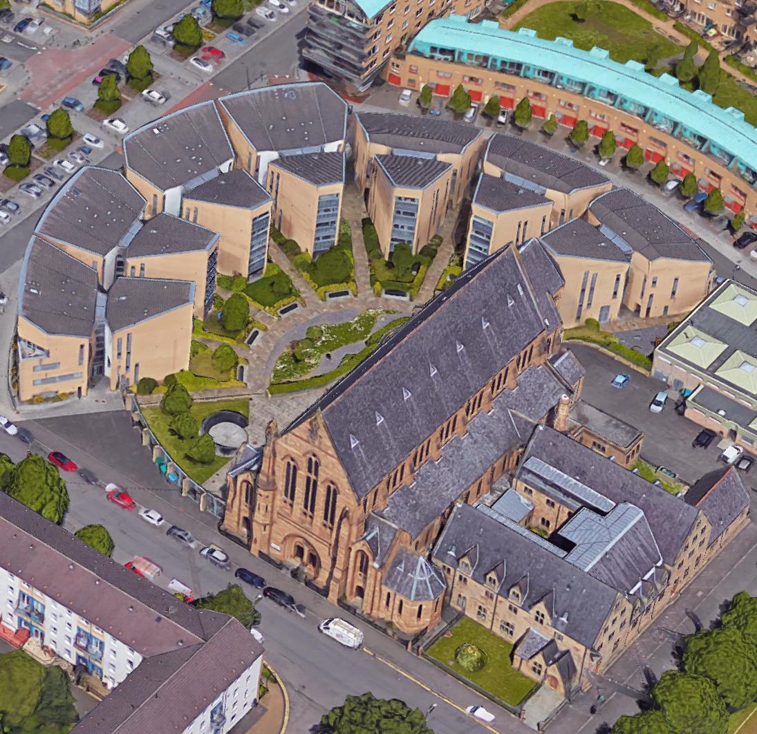 ChrisS_PagePark's tweet photo. Our soon-to-be completed project at Old Carntyne Church, Shettleston completes the set of geometry-inspired housing projects which started with Friary Court, Glasgow (circle), Wauchope Square (triangle) and now at Shettleston (square) https://t.co/ugxBv14hw5