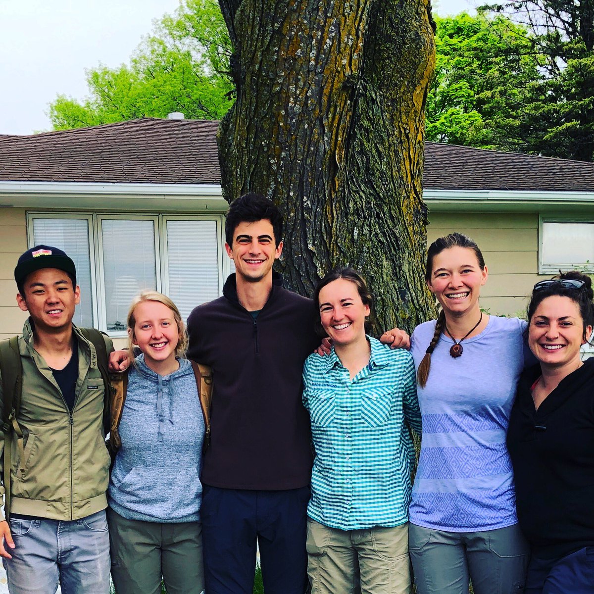 So glad to have our team #MAPPumn together! Although @kleehoneybee is missing from this photo, these smiling faces are ready to hit the ground running. Sampling #NativeBees, natural enemies, &amp; #plant communities, we are excited to the start the 2019 field season! #CariveauLab