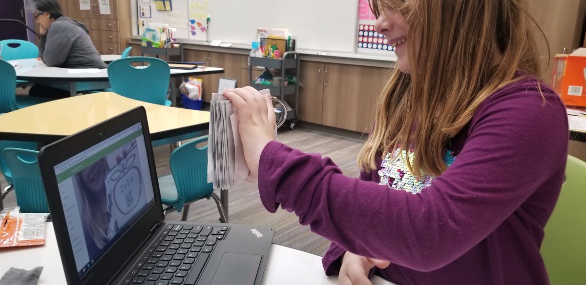 solovedisney's tweet photo. When you introduce the new #room25clubhouse kiddo to QR Codes and she loves it! #funteach #SECAlife @MagnoliaCVUSD @CajonValleyUSD https://t.co/JuuXjjJbxD