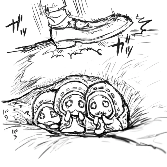 @jadezero0012 今リプしながら描いてたしょうもない落書きをここに供養していきます…((後で消すかもですがw 