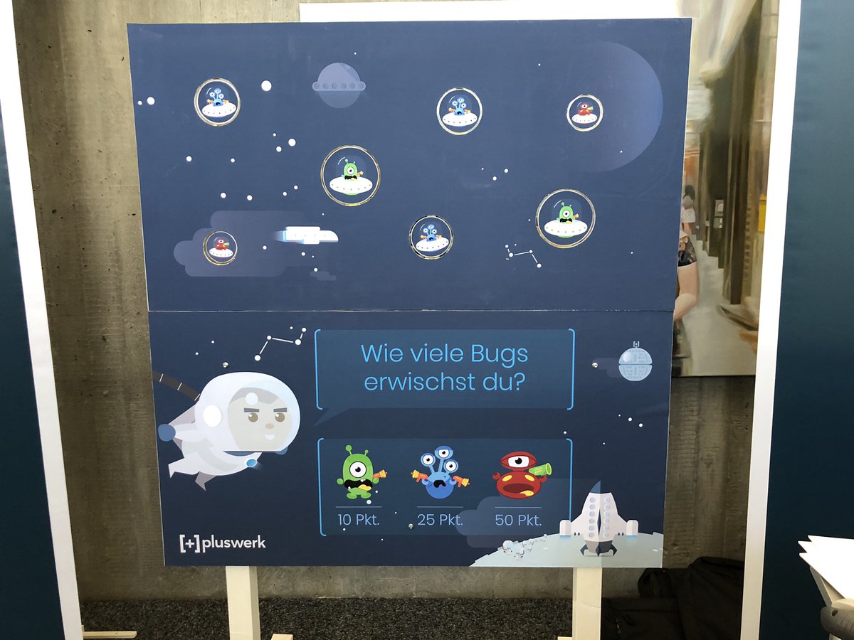PluswerkAG's tweet image. Wie viele #TYPO3 Bugs erwischt Du?
Bug Jagd auf dem #T3CS @t3cs