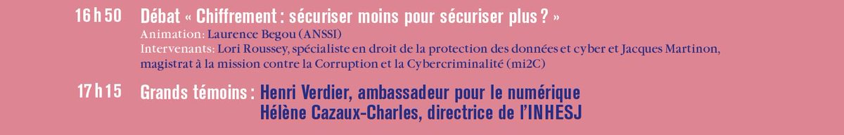 ANSSI_FR's tweet image. « Chiffrement : sécuriser moins pour sécuriser plus ? » le débat est lancé à 16h50 pour le #IN #ANSSI10
ssi.gouv.fr/uploads/2019/0…