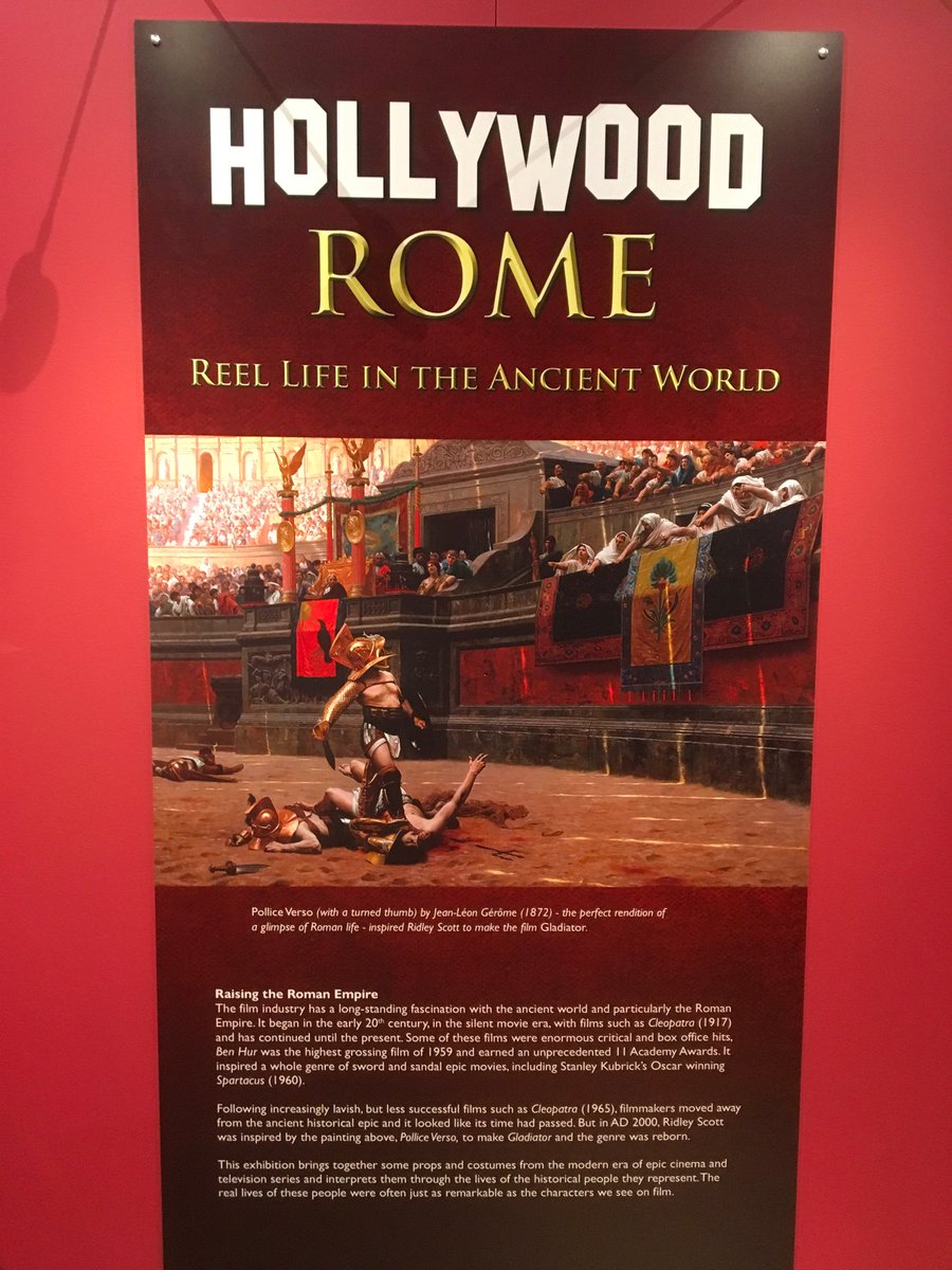 Sarah404BC's tweet photo. Pop Up Exhibition in #Chichester #Novium Museum until September.....then it travels around UK

Hollywood &amp; #Rome #Gladiator #Spartacus and more! 

Costumes &amp; Quizzes &amp; Games &amp; original Movie &amp; TV Props to handle!  

Great Fun &amp; Informative too. Go visit! https://t.co/7Na95SnyIK