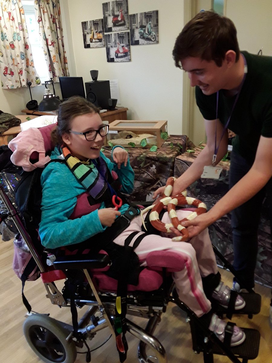 ChestnutSussex's tweet photo. Thank you to @RepTylers for visiting Chestnut Tree House yesterday. Craig, Ellie and Robbie enjoyed meeting all the animals, including the snake as pictured below! 🐍

For the meeting exotic animals, critters and creepy-crawlies. For overcoming fears. #ForTheNow https://t.co/NtO8ayJPU4