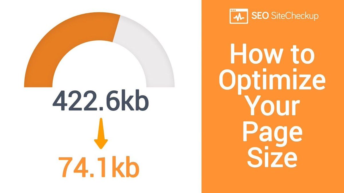 Seositecheckup's tweet image. Hey everyone, do you ever wonder how to optimize your pages? Learn about the importance of page size optimization and how optimizing page size can improve your site's SEO. buff.ly/2EKUDQx
#PageOptimization #PageSize #WebsiteOptimization #SEOSiteCheckup