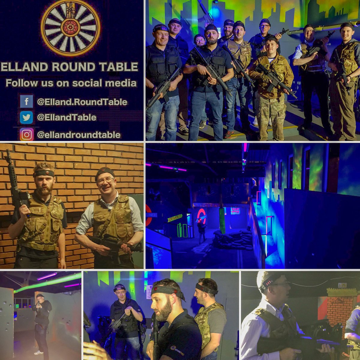 EllandTable's tweet photo. We had great #fun last night at i combat in #Leeds pretending to shoot each other 🔫(and for the most part failing to shoot each other). Ever wanted #domore with your evenings? Why not join us on our next #social for free? DM us #WeAreERT #calderdale #elland #westyorkshire https://t.co/dEPalQfWW5