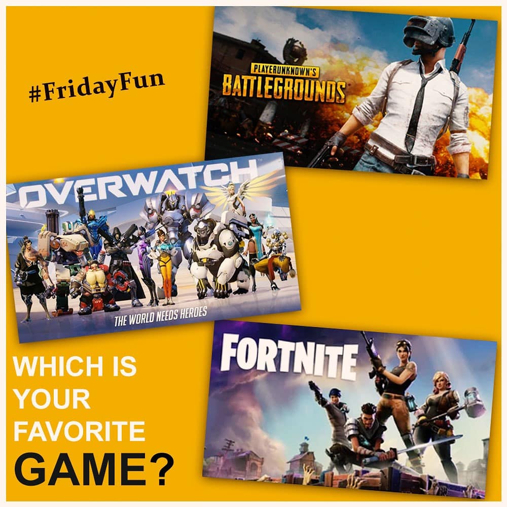 kaizenhub's tweet photo. #FridayFun
Come on Gamers comment down your favorite pastime game of all!
1)PUBG
2)Overwatch
3)Fortnite 🎮🎮🎮
.
.
.
#Gaming #pubg #pubgindia #pubgmobile #overwatch #fortnite #animation #graphics #onlinegames #games #vfx #ItsPossible #KaizenMultimedia https://t.co/GxqCzwXYLO
