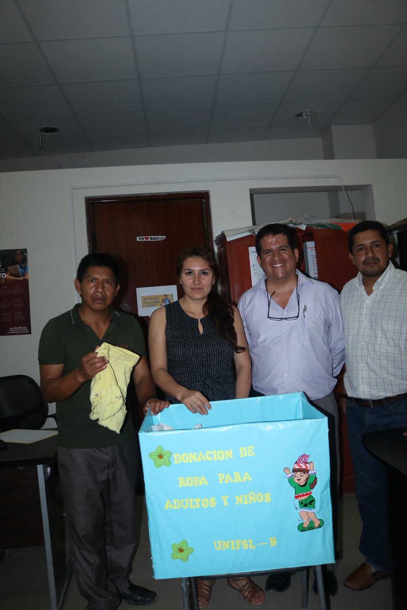 UNIFSLB's tweet photo. El pasado martes 28 de mayo del presente año, la Universidad Nacional Intercultural “Fabiola Salazar Leguía” de Bagua se hizo presente en la campaña de solidaridad emprendida por la Unidad de Participación Vecinal y Asuntos Interculturales de la Municipalidad Provincial de Bagua. https://t.co/XRl9qQ7DyZ