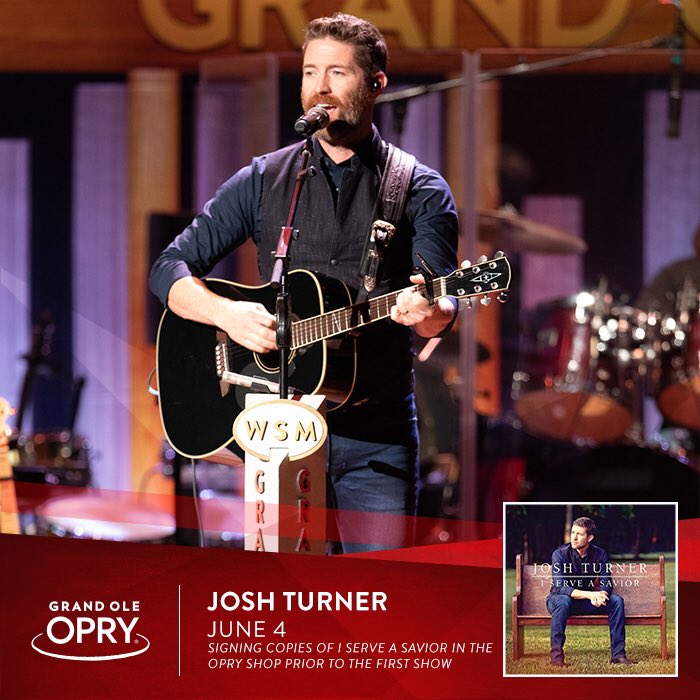 joshturnermusic's tweet photo. I'm excited to be playing the @opry this Tuesday, June 4th. Even more excited to meet y'all before the first show! I'll be signing copies of my latest record at The Opry Shop at 5:15pm, come say hi! 

Tickets: https://t.co/SXEjp0Sylv https://t.co/WbJiqalA1D