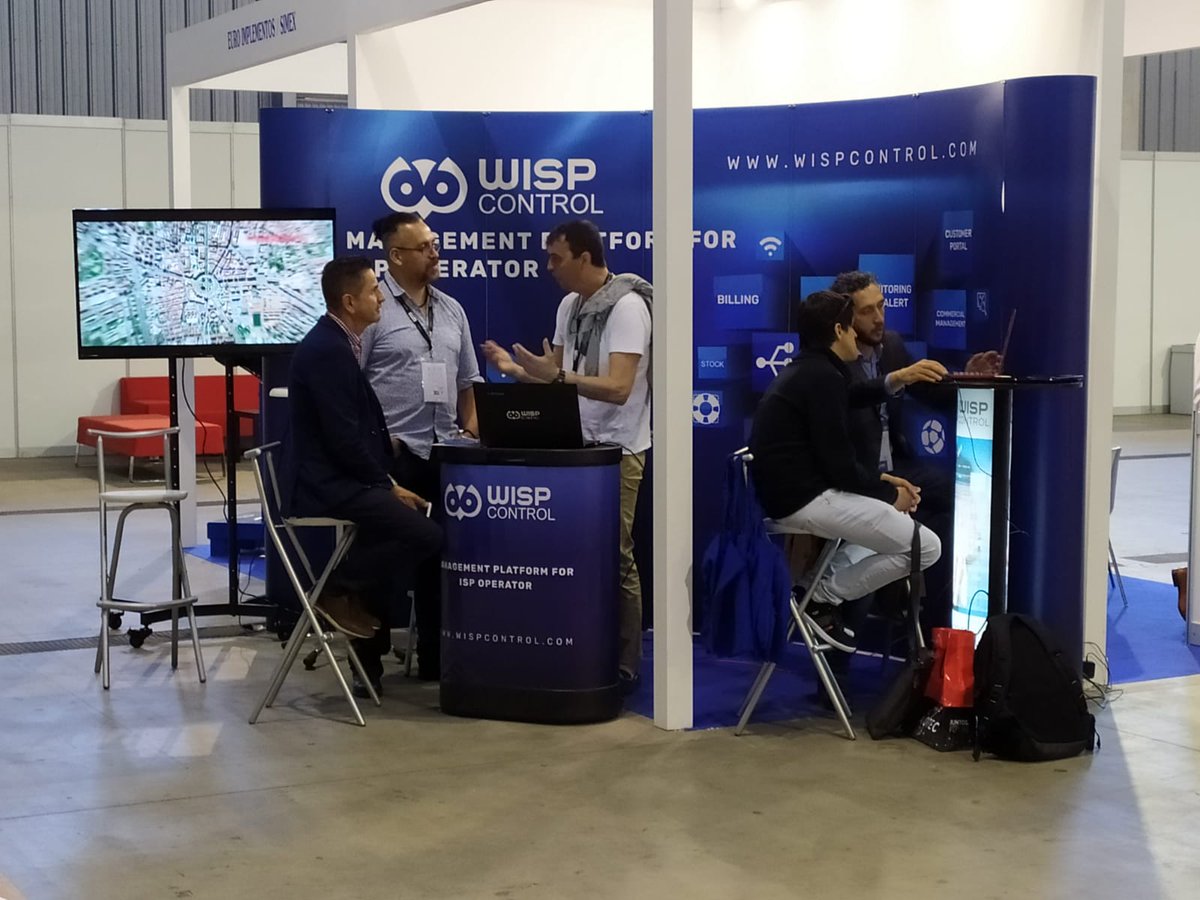 wispcontrol's tweet photo. Solo podemos dar gracias por estas increíbles jornadas de #AOTEC2019 Estamos muy contentos de haber compartido con tanta gente y la buena acogida de nuestra plataforma de gestión para proveedores ISP #wispcontrol
¡Muchísimas gracias a todos los que han pasado por nuestro stand.😀 https://t.co/8Eho46VgBd