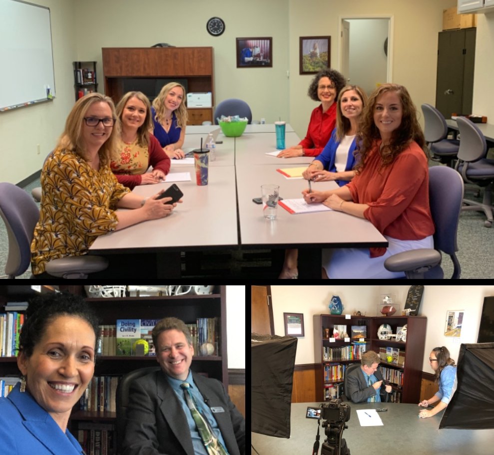 NWoW_CCC's tweet image. Here are some bts shots from the PBS filming day at @ShastaCollege with President, Joe Wyse, AVP of EWD, Eva Jimenez, and the @NWoW_DWM team! Special thanks to Emily Robinson from the @FoundationCCC and our Lead Trainer, Rhiannon Surrenda for making the trip!