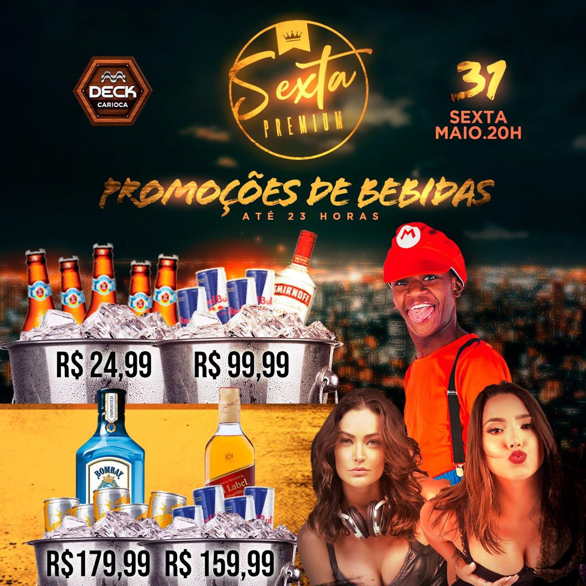 biscoiitow's tweet photo. É HOJEEEE ! 🙌🏽

SEXTA PREMIUM com ROGERINHO DO QUERO + DJ LAURA KELLER + DJ CRISTAL + DJ JÚLIO LAGE + THIAGO CORDEIRO E BANDA e Convidados aqui no DECK CARIOCA 🔥

PROMOÇÃO DE BEBIDAS ! ❤
@Passarinhoow https://t.co/KVy9KYgsOD