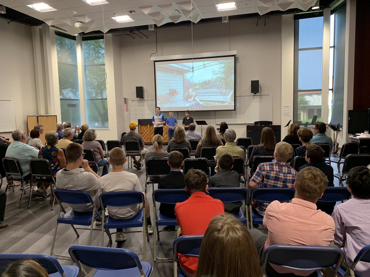 mtamas11's tweet photo. My @FallsSchools @NorthSDMF Media Creations students presented their business commercials to the business owners, school board, and parents today showing off their creativity, collaboration, and communication skills! #fallspride https://t.co/cPFAUJLz3m