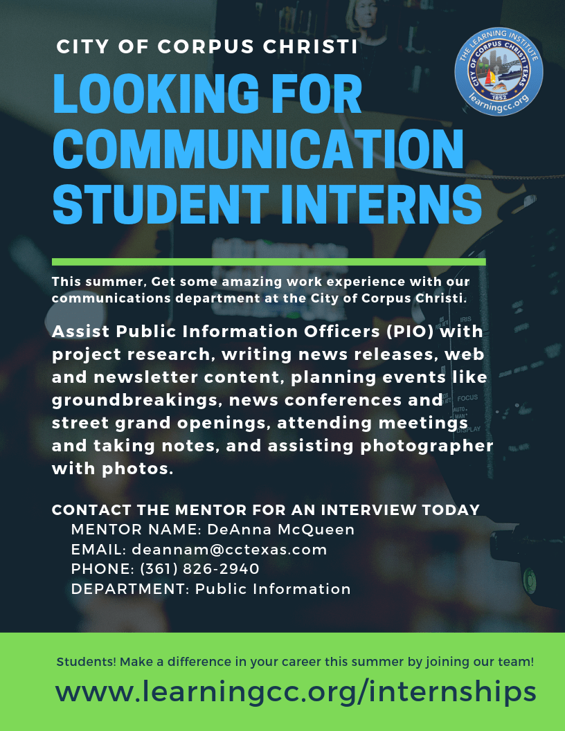 learningcctexas's tweet photo. NEW Internship Project: Communication Department Intern
#CityChampions #SummerInternship #Internship #WorkExperience https://t.co/luaLkyPC8D https://t.co/mXw4jtaTHq