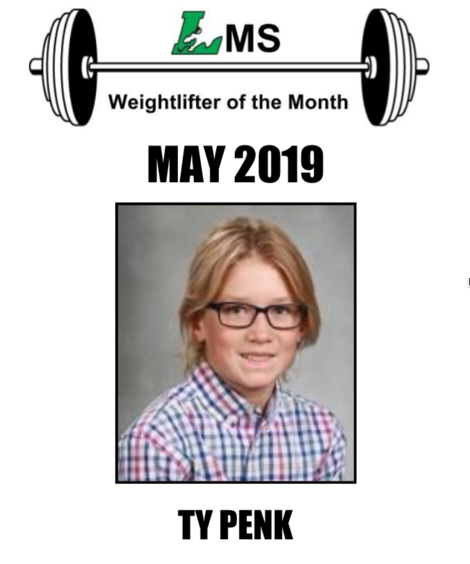 litchstrength's tweet photo. Middle School Weight Lifter of the Month! https://t.co/qkwp6QtlMn