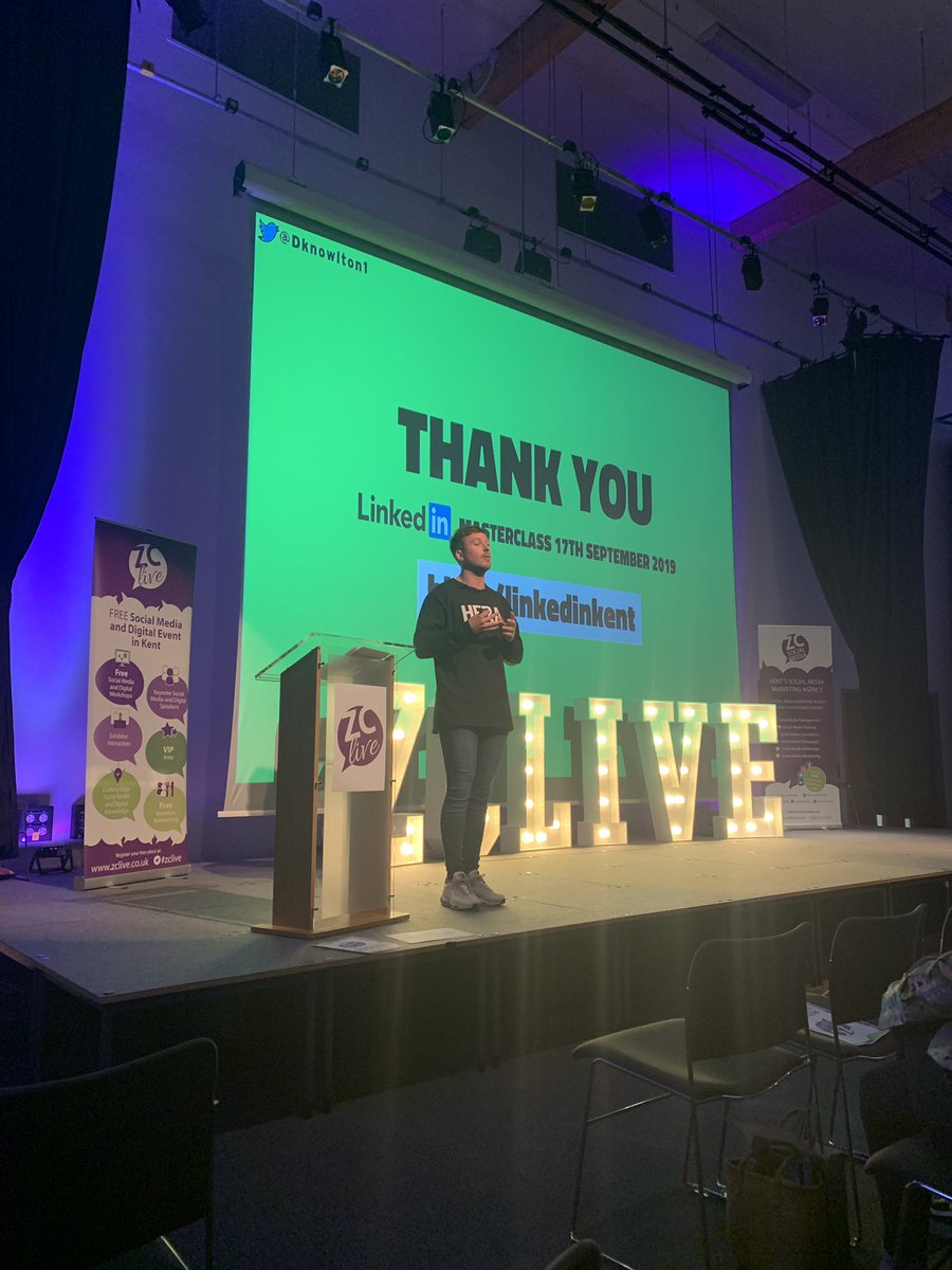 LisaTinydancer's tweet photo. A fantastic talk from @dknowlton1 at #ZCLive today on how to build your personal brand using LinkedIn https://t.co/JQnjQ8fS14