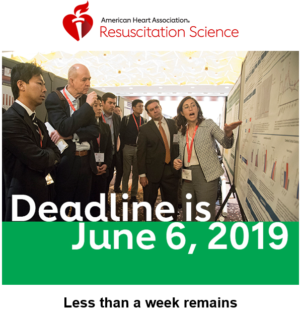 pediRESQ's tweet photo. Deadlines are fast approaching, submit your abstracts by June 6th to come visit us in #Philly at the #RESS2019 conference this November! You may even see some familiar faces from last year's conference like @alimarquezMD! 
https://t.co/kM3HSxc8W8 https://t.co/27q22upasH