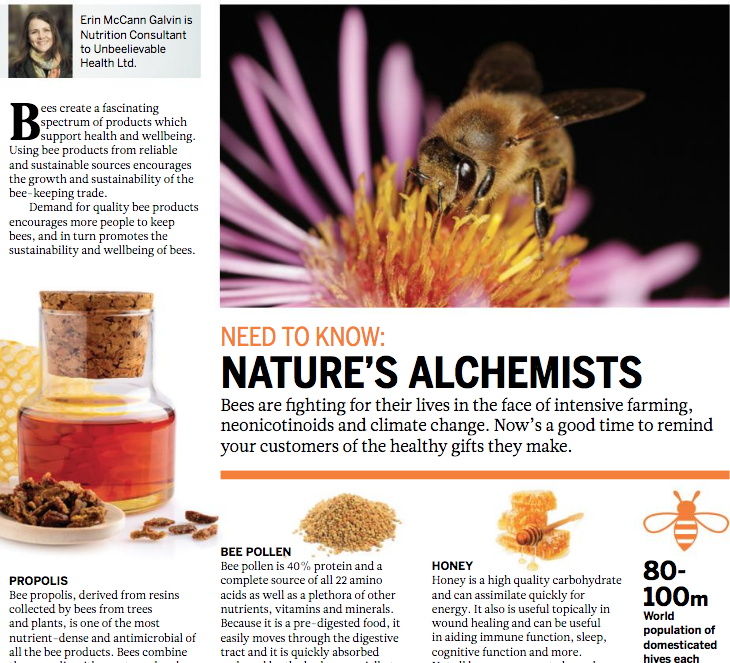Unbeelievable's tweet photo. The benefits of bee products-
learn why bees are often referred to as a 'flying pharmacy'-
in @BetterRetailMag

https://t.co/dxUMjBDDSs #beekeeping #beekeepers #propolis #beepollen #HealthyLife #naturalmedicine https://t.co/Zl2L3ClvNV
