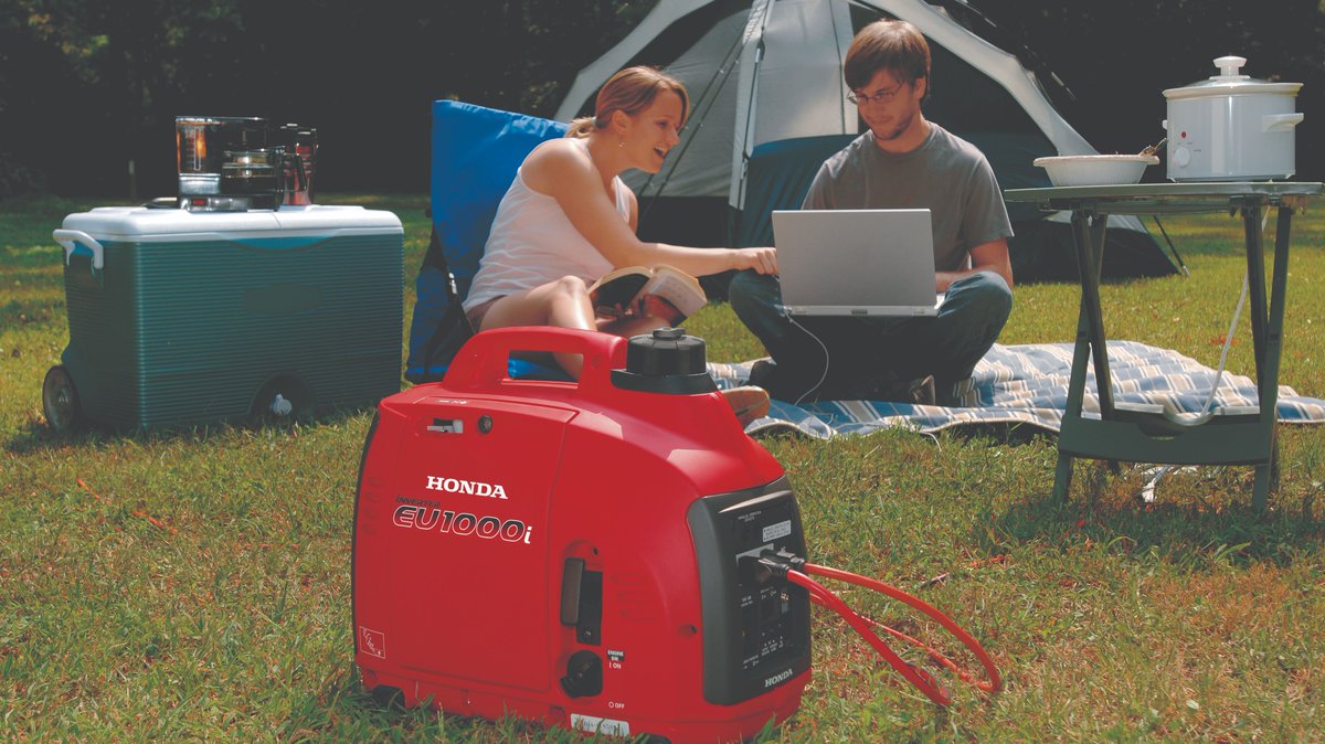 Honda portable generators provide quiet power for camping, RVing, tailgating, races, parties, and more. Where will you use yours? #Honda #HondaPowerEquipment #HondaGenerator