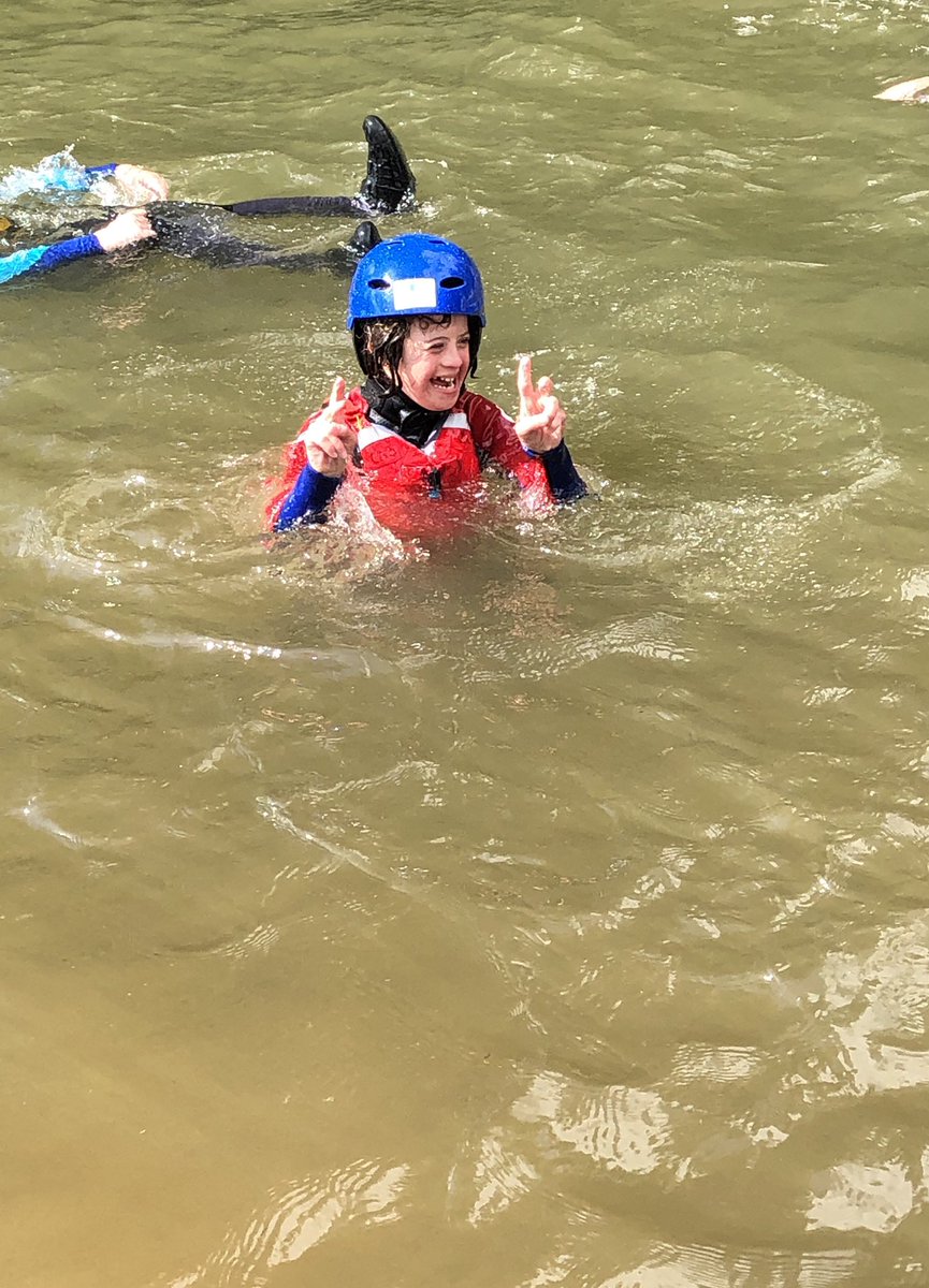 PippaCan's tweet photo. Thank you to the fabulous instructors at @SASPsomerset - Pippa and her siblings had an awesome afternoon paddle boarding and kayaking - look at that smile! #DownSyndrome #WouldntChangeAThing #LeaveNoOneBehind #seeabilitynotdisability https://t.co/PgcLpP6HiF