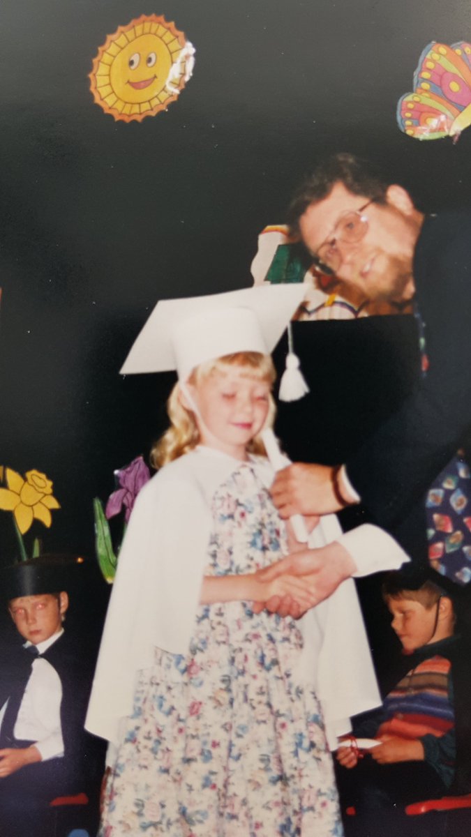 Emily Squires... you've come a long way since Kindergarten! Congratulations on your Masters of Education. #MUNGrad19