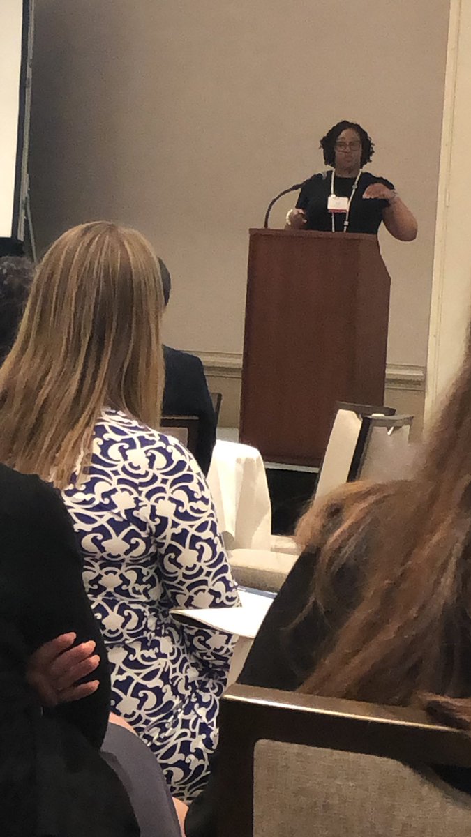 janettemuir's tweet photo. AASCU VP Toyia Younger’s keynote at Virginia Network Conference. Empowering women - self care is essential, do what sparks joy! #VANetconference https://t.co/VzrblSbIqJ
